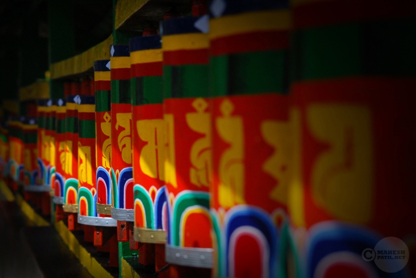 Prayer Wheels, Sikkim, Mahesh Patil, Enchay Monastery